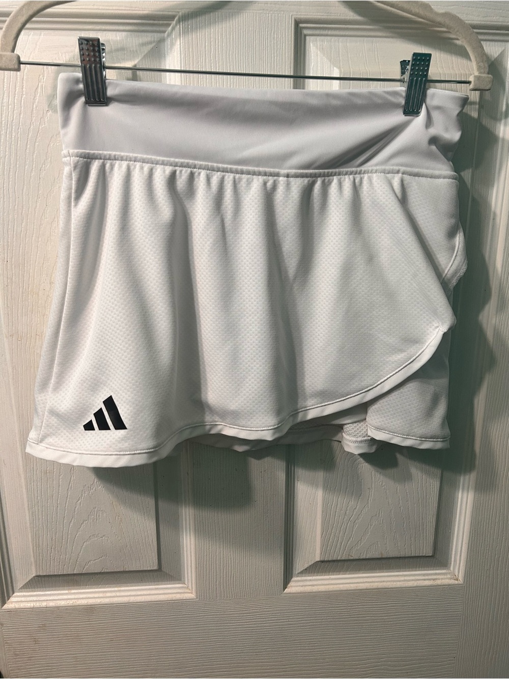 adidas White Tennis Skort with Black Logo